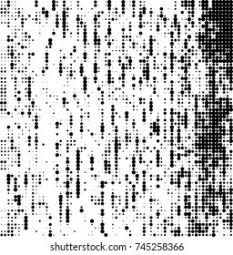 Halftone black and white vector pattern abstract