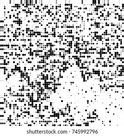 Halftone black and white vector pattern abstract