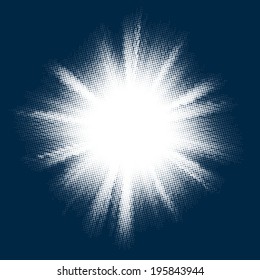 Halftone blast burst. EPS 10 vector file included