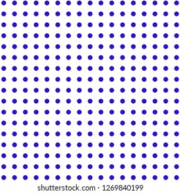 Halftone of blue halftone dots on a white background