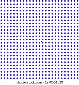 Halftone of blue halftone dots on a white background