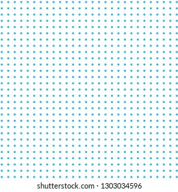 Halftone of blue halftone dots on a white background