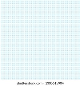 Halftone of blue halftone dots on a white background