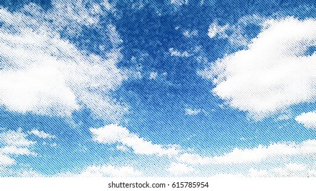 halftone blue dots vector texture background. Dotted background Texture