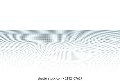 fondo de la ilustración del vector de horizonte azul de medio tono