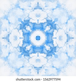 Halftone blue ornament, winter pattern. Merry Christmas. Grunge texture. Festive greeting card. Abstract art background. Modern symmetric pattern. Festive art backdrop. Creative vector element
