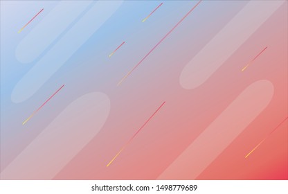 Halftone blue and pink background with minimal geometric background, Dynamic shapes composition.