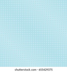 halftone blue square geometric gradient pattern