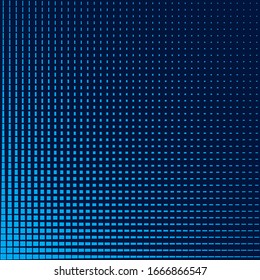 fondo de cuadrados azules de medio tono. patrón de diseño abstracto.