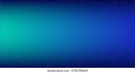 Medio tono con gradación azul-verde, patrón de fondo abstracto, luz de neón que refleja paredes y pisos, colores oscuros, y sentir la velocidad de la tecnología digital conectada con el fondo azul-verde. 