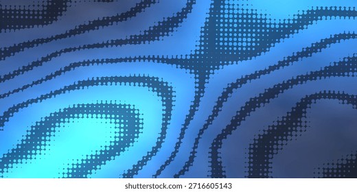 meio-tom com gradiente azul-verde, padrão de fundo abstrato, luzes de néon refletindo paredes e piso, cores escuras, tecnologia digital moderna velocidade vetor.