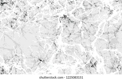 Halftone Broken Brush Style Seamless Pattern. Black and White Scratched Background. Seamless Marble Pattern.