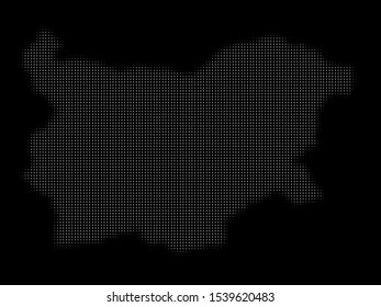 Halftone Bulgaria Map Vector illustration eps 10