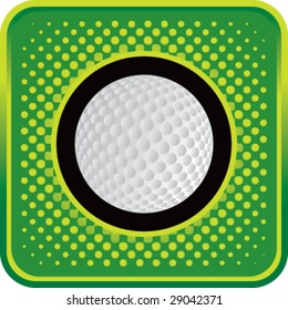 halftone button golf ball