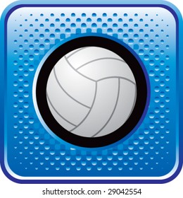 halftone button volleyball