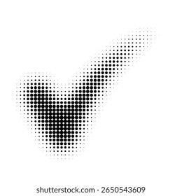 Halbtonprüfzeichen Abstraktes Symbol markieren