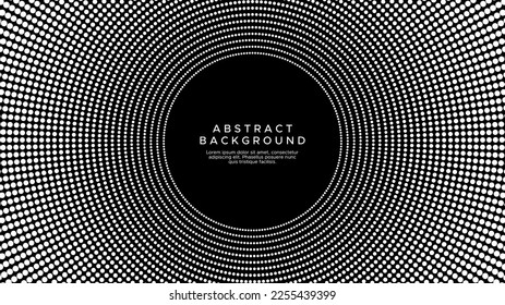 Halftone circle abstract background. Circle halftone background design.