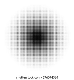 Halftone circle background
