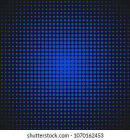 Halftone circle background pattern template - abstract vector illustration