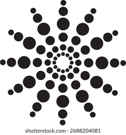 Fundo de círculo de meio-tom. ilustração de vetor