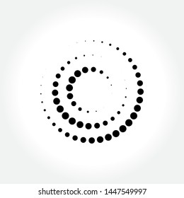 halftone circle dot design vector illustration