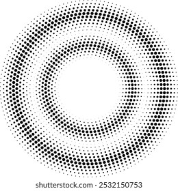 Halftone circle. Dot pattern texture. retro gradient