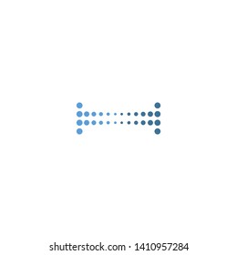 halftone circle dots illustration design
