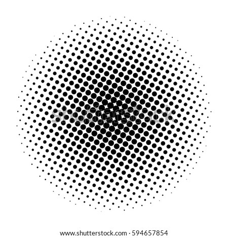 halftone circle dots pattern