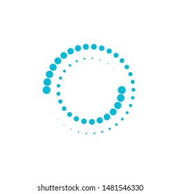 halftone circle dots vector illustration design