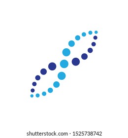 halftone circle dots vector illustration design