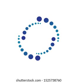 halftone circle dots vector illustration design