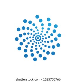 halftone circle dots vector illustration design