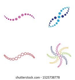 halftone circle dots vector illustration design