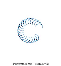Halftone circle dots vector illustration design
