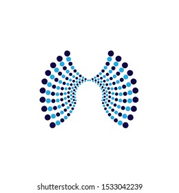 Halftone circle dots vector illustration design
