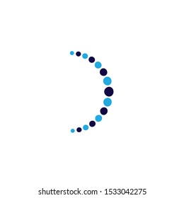 Halftone circle dots vector illustration design
