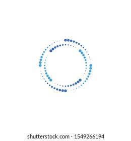 point de cercle demi-ton création d'illustration vectorielle