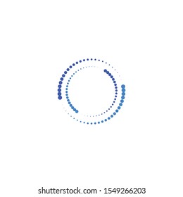 halftone circle dots vector illustration design
