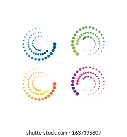 halftone circle dots vector illustration design