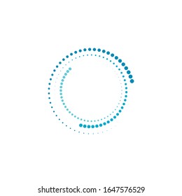 halftone circle dots vector illustration design