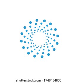 halftone circle dots vector illustration design