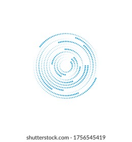 halftone circle dots vector illustration design