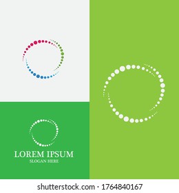 halftone circle dots vector illustration design