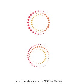halftone circle dots vector illustration design
