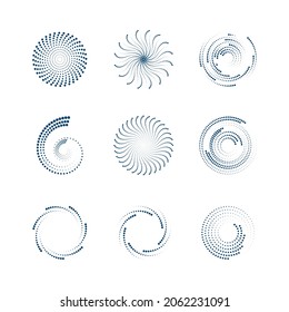 halftone circle dots vector illustration design