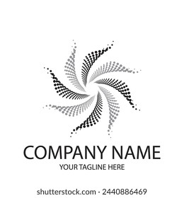 halftone circle dots vector illustration design