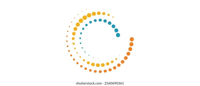 halftone circle dots vector illustration design	