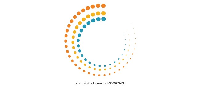 halftone circle dots vector illustration design	