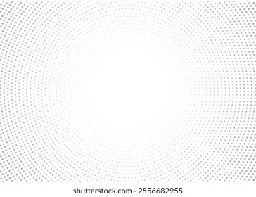 Halftone circle dotted background,  Abstract halftone gray white dots, Curved twisted pattern design, Monochrome curved twisted waved lines pattern texture modern templates for print and digital use. 