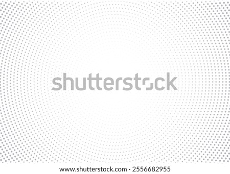 Halftone circle dotted background,  Abstract halftone gray white dots, Curved twisted pattern design, Monochrome curved twisted waved lines pattern texture modern templates for print and digital use. 